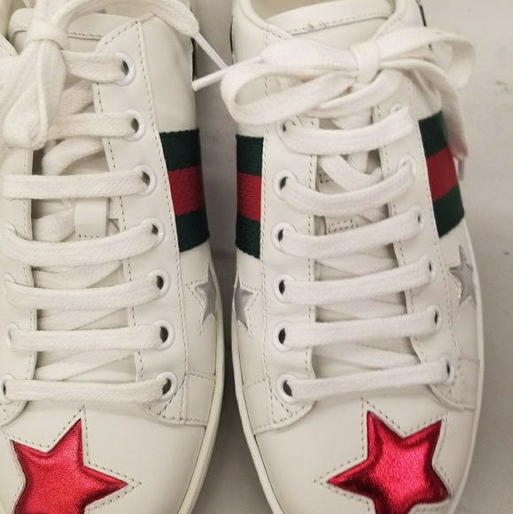 gucci ace sneakers with stars